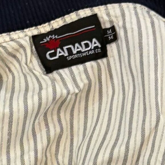 Vintage 1980s Canada Sportswear Racing Denim Jacket, Size M mens womens L - Picture 4 of 10